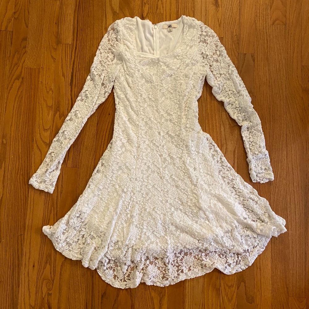 Ya Los Angeles Long Sleeve Lace Dress